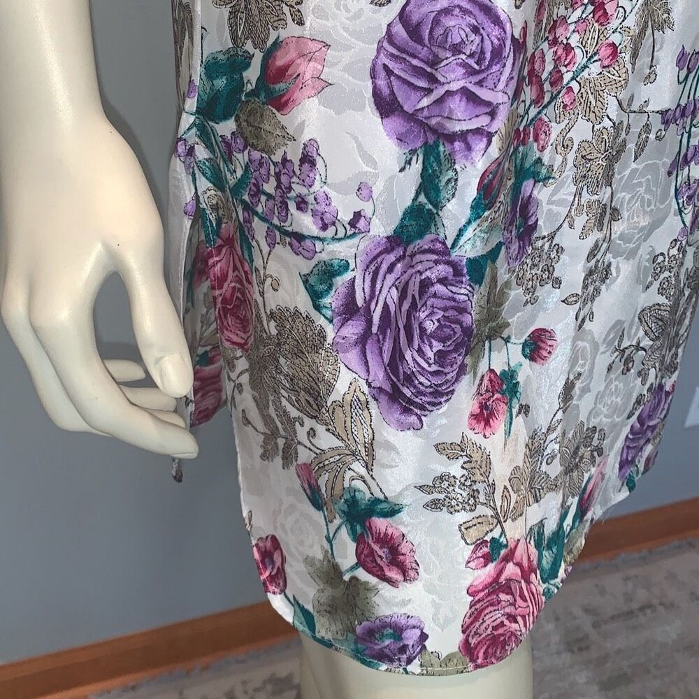 Vintage California‎ Miss Satin Slip Dress Chemise Nightie Size Medium - Picture 9 of 10